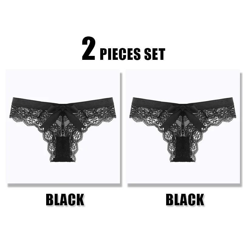 Sexy T-back Thong Kawaii Women Lingerie G String Lace Underwear Femal Sheer Panties Japan Style Hot Sale Transparent Knickers