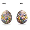 (US Only)2D Flat Easter Egg DIY Desktop Diamond Art Kits Double-Sided Bedroom Table Decor