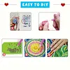 Mandala lotus acrylique DIY peinture en diamant porte-bougies sans bougies table de table de table pour d&eacute;butants adultes