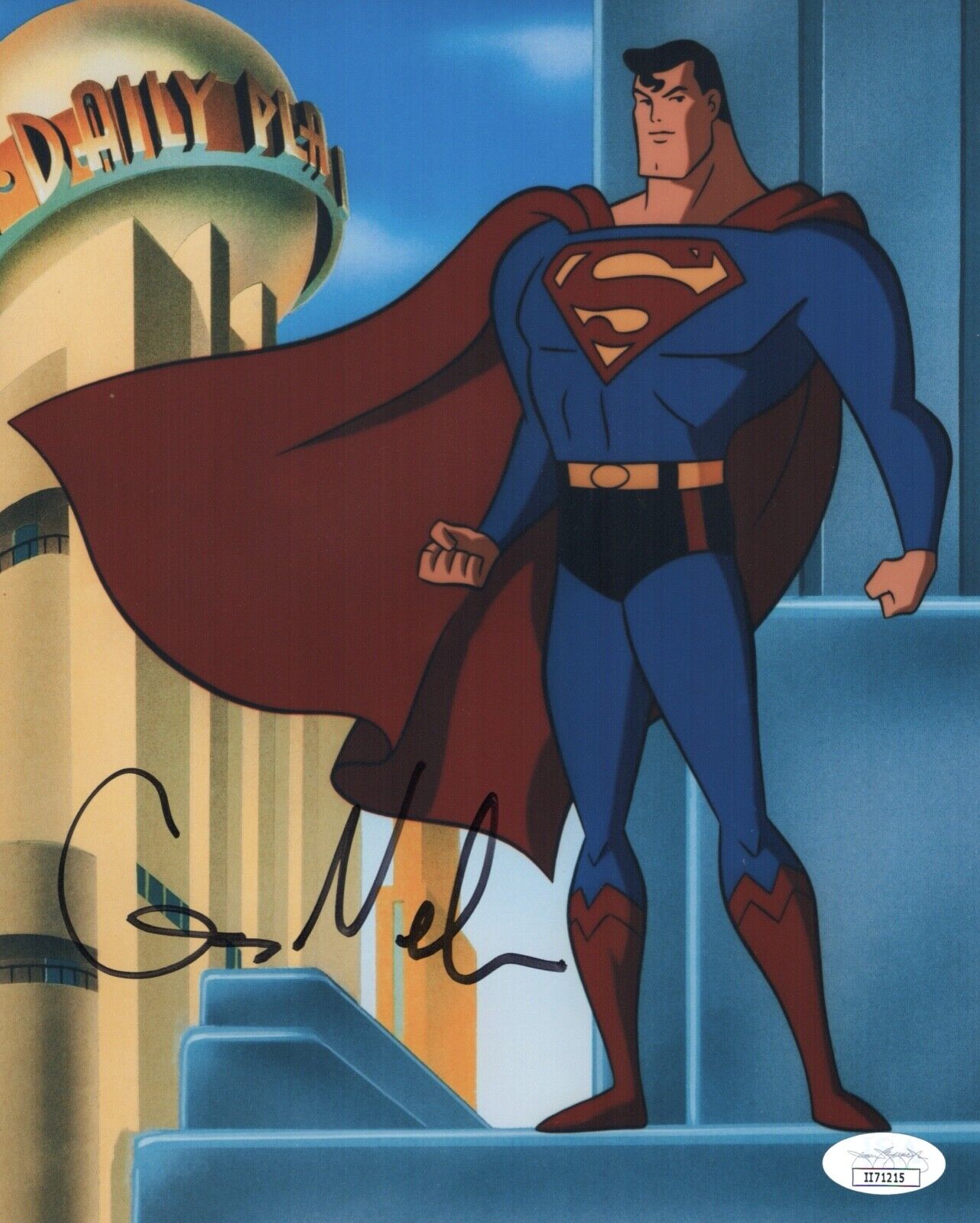 GEORGE NEWBERN Signed SUPERMAN Justice League 8x10 Photo Poster painting Autograph JSA COA Cert