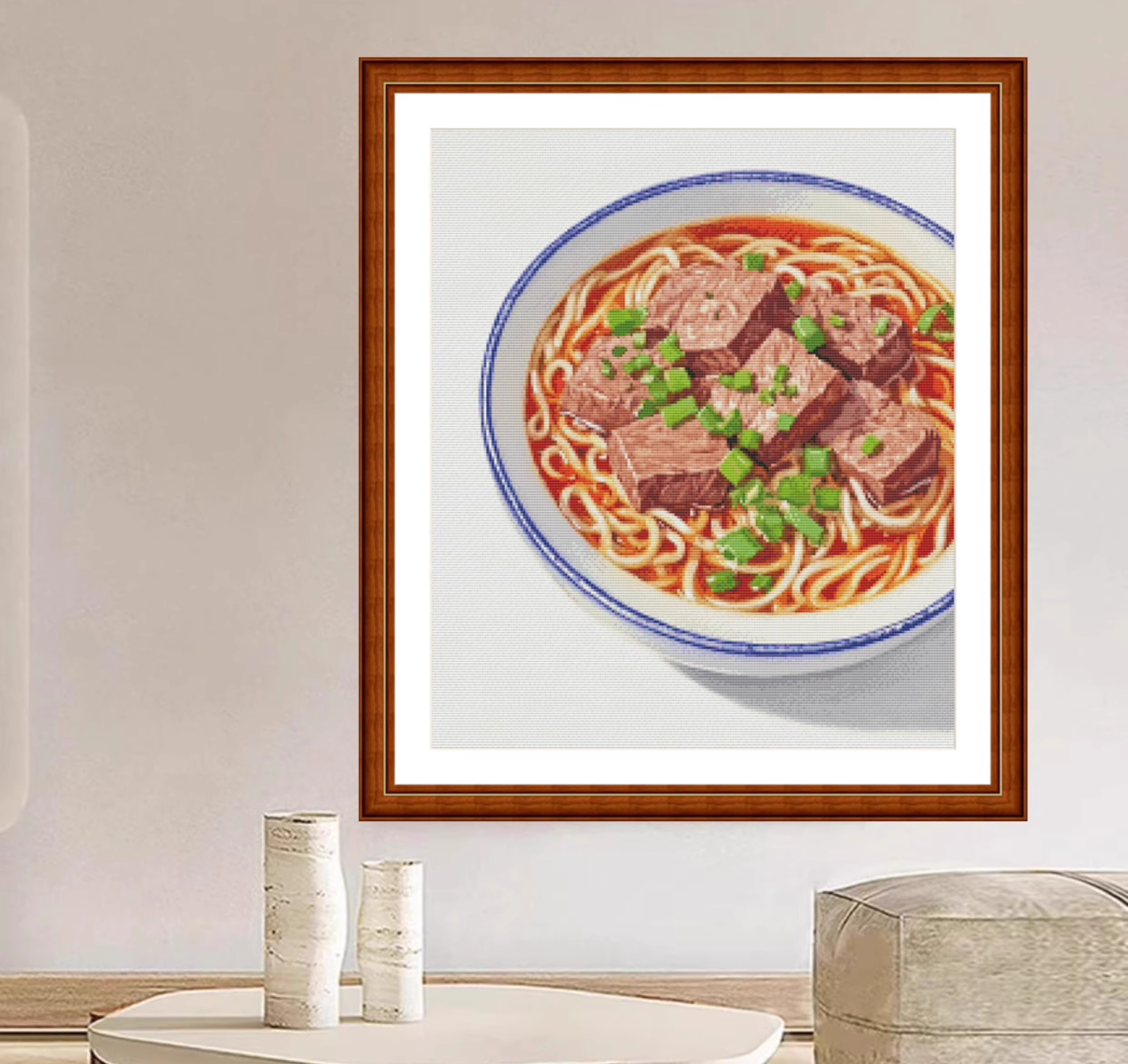 【CC3071- Beef Noodles in the Gourmet Series】 Painting Fairy Cross Stitch