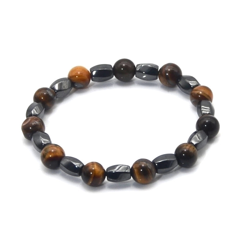 Best Selling Explosions Natural Volcanic Stone Colorful Energy Bracelet Agate Stone Natural Stone Bracelet