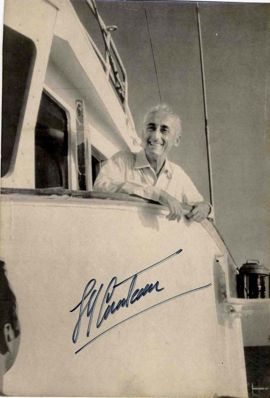 JACQUES COUSTEAU Signed Photo Poster paintinggraph - Scientist / Marine Conservationist Preprint