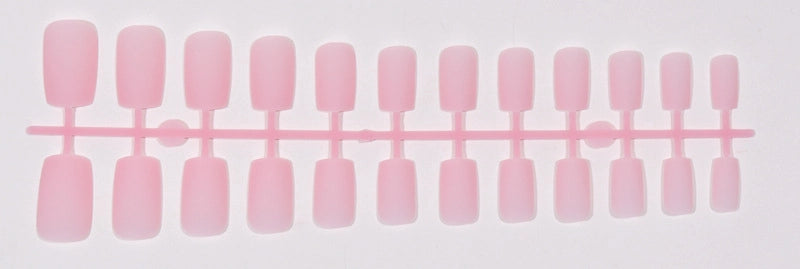 Solid Color Long Square Head Frosted Nail Art Patch Wearing Nail Piece Semi-finished Fake Nail Multicolor Strip Nail Art