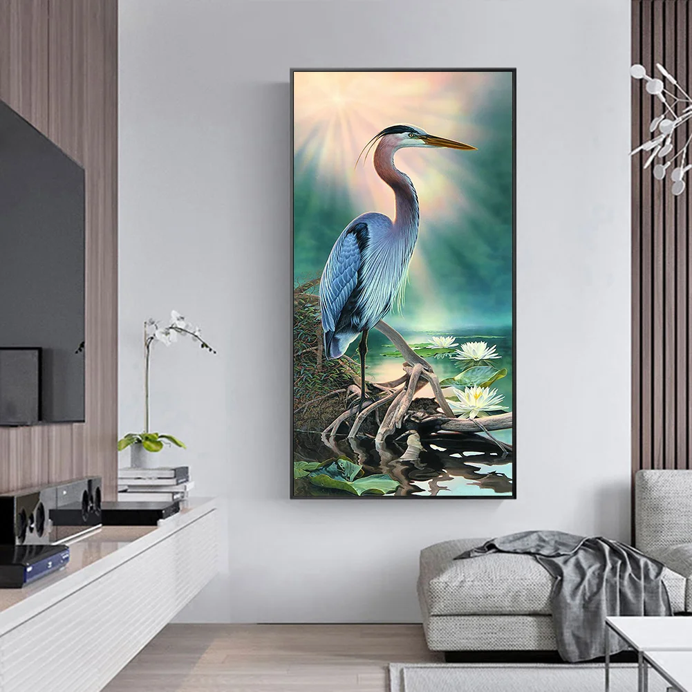 Diamond Painting - Full Round Drill - Exquisite Crane(40*85cm)