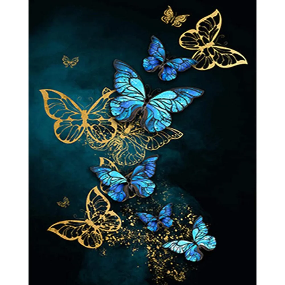 Full Round Diamond Painting - Butterfly(30*40cm)
