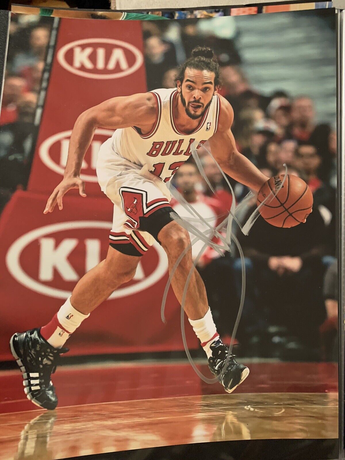 joakim noah Signed 11x14 Photo Poster painting Bulls Auto Pic