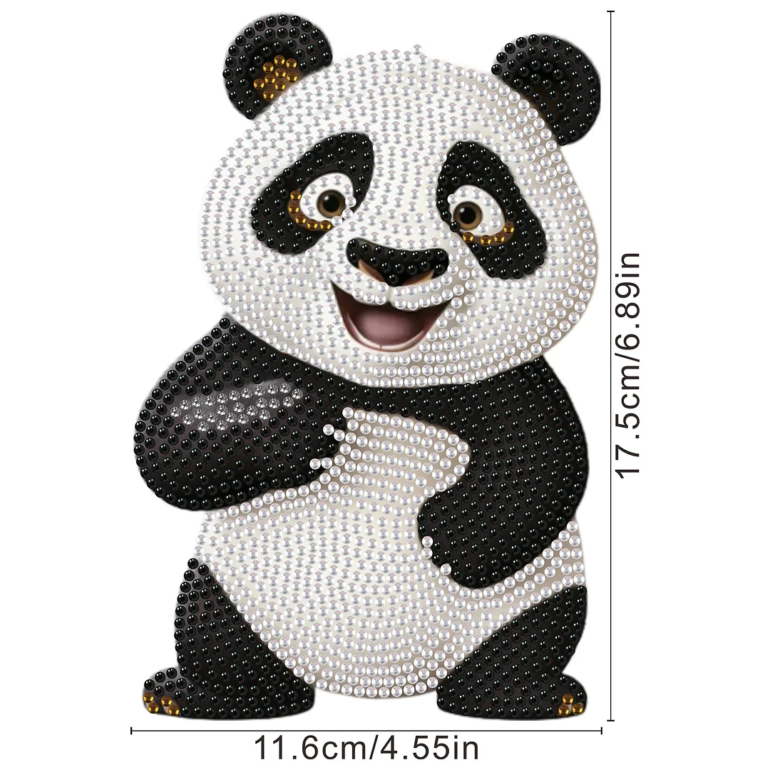 Panda DIY Acrylic Shaking Head 5D DIY Diamond Art Tabletop Ornament Home Decor