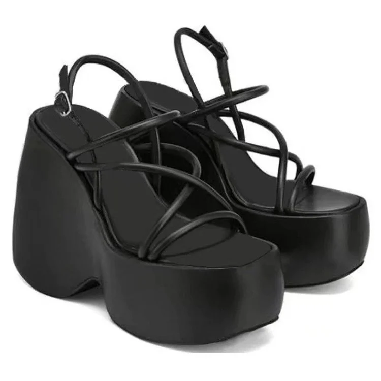 Churchf Churchf Summer 2024 Sexy Plus Size Wedge With Open Toe Sandals