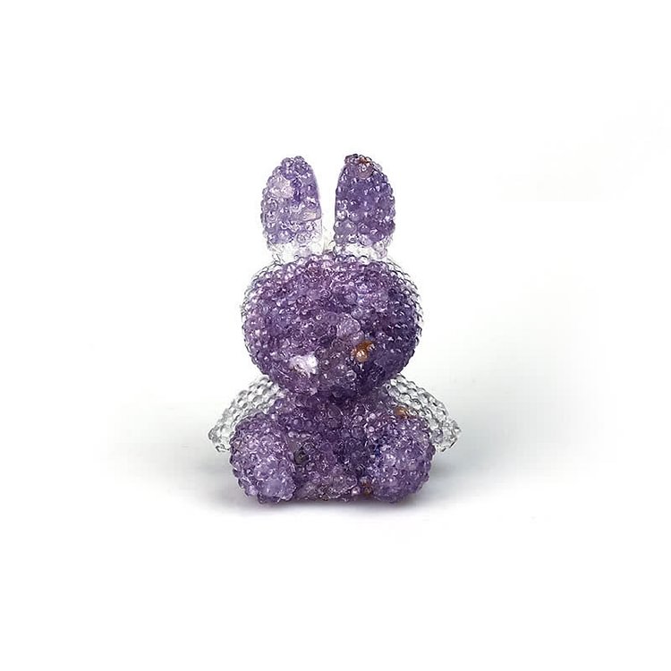 Crystal Miffy Rabbit Gemstone Decoration