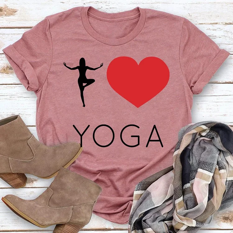 I love yoga  T-Shirt Tee-05121-Annaletters