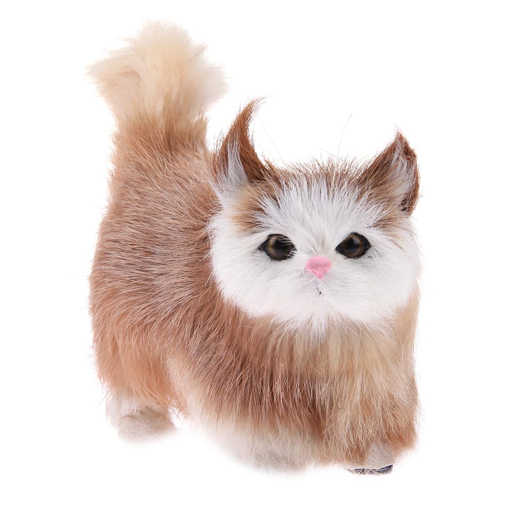

Lovely Electric Simulation Plush Cat Toys Stuffed Doll Gift Ornaments (B, 501 Original