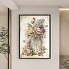 (Big Size)Peony In Vase - 11CT Stamped Cross Stitch 40*60cm/15.75*23.62in
