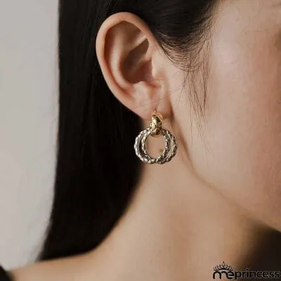925 Sterling Silver Twisted Drop Earrings