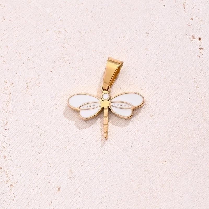 1 Pc/Package 11.5x16mm 12x16mm 15x14mm 6x3mm 304 Stainless Steel 18K Gold Plated Hedgehog Squirrel Dragonfly Polished Jewelry Accessories Pendant