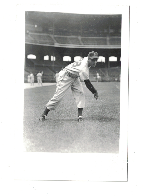 Ed Burtschy Philadelphia Athletics Vintage Baseball Kodak Postcard RH1