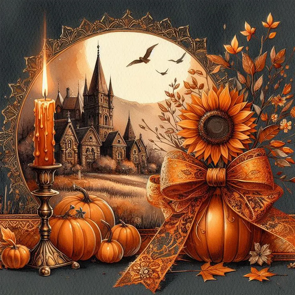 Full Square Diamond Painting 45*45cm - Autumn Harvest