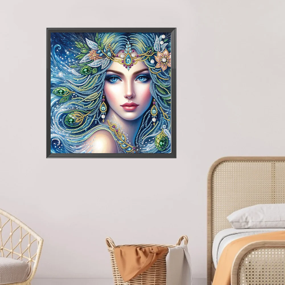 Diamond Painting - Partial Special Shaped Drill - Flower Beauty(Canvas|30*30cm)