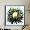 Green Christmas Wreath-11CT Counted Cross Stitch 40*40cm