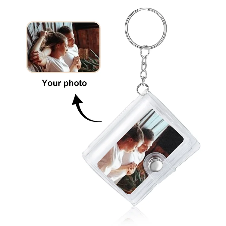 Personalized Mini Photo Album Keychain Custom 10 Photos Keychain Scrapbook  Romantic Gifts