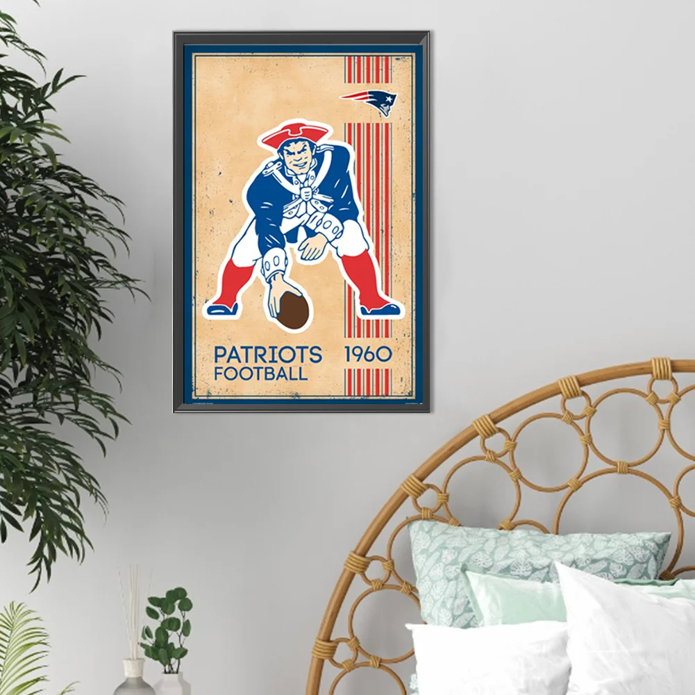 Diamond Painting - Full Round Drill - New England Patriots(Canvas|30*45cm)