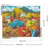 Diamond Painting -DIY Round Drill Outdoor Autumn Scene(50x60cm)