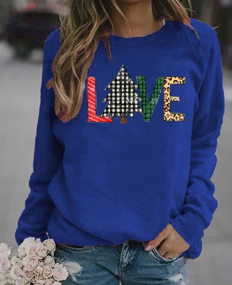 Women's Christmas Print Long Sleeve