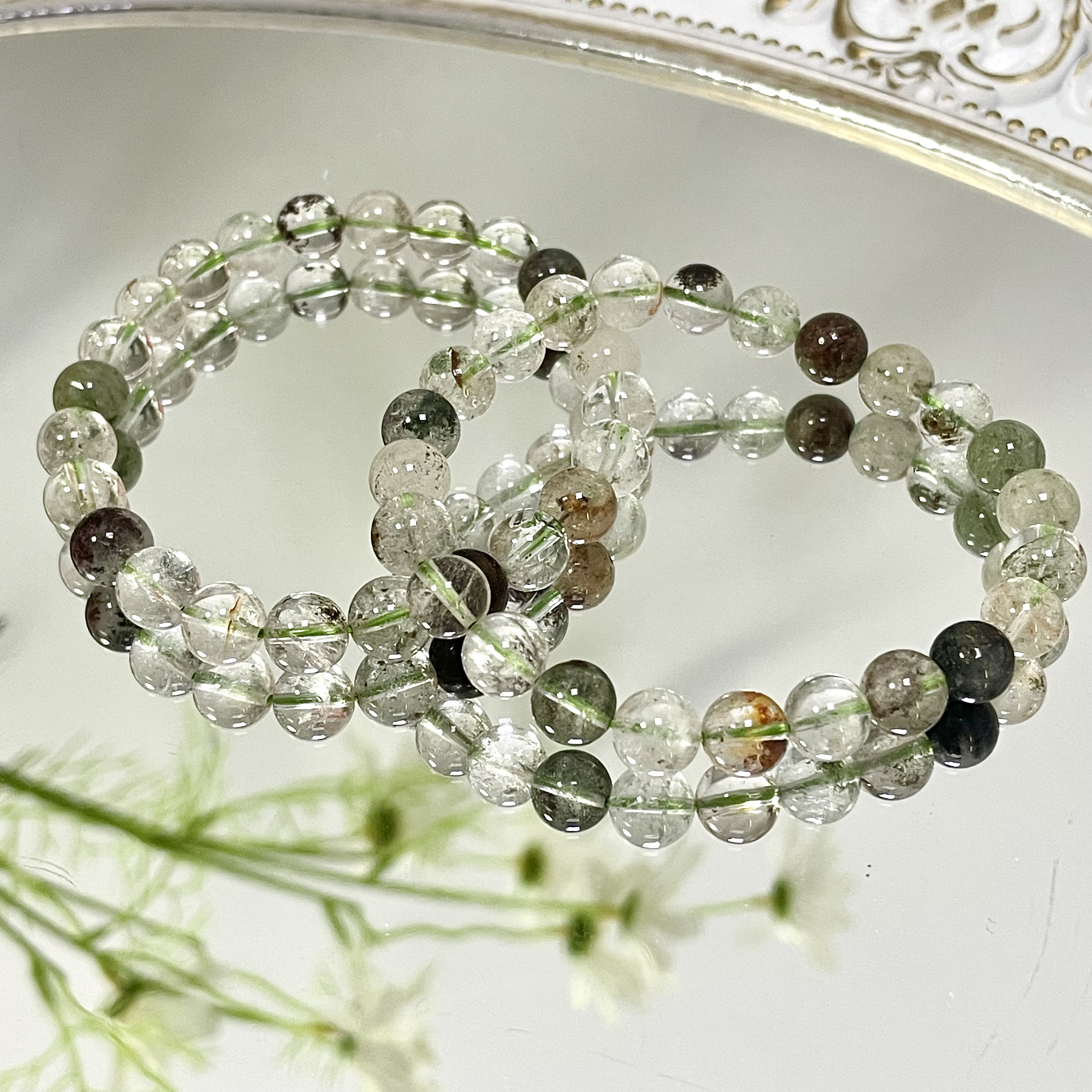 Green Garden Quartz Bracelet 8mm
