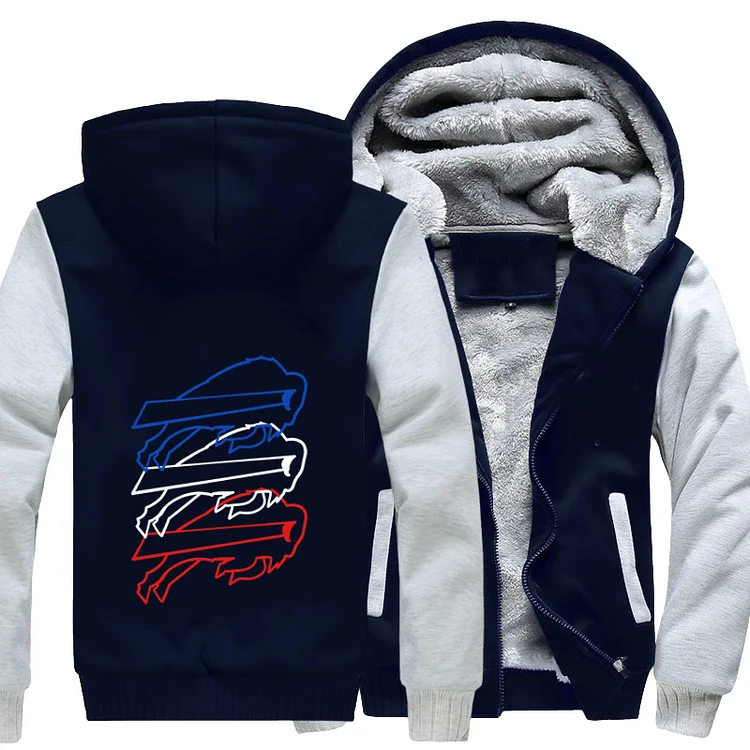 Charging Buffalo Buffalo Bills, Football Fleece Jacket