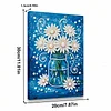 (20x30cm)DIY Flower Vase Framed Handmade Pearl Painting Art Craft Kit Living Home Decor