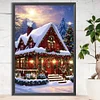 Diamond Painting-DIY Full Round Drill Snow House(60*40 CM)
