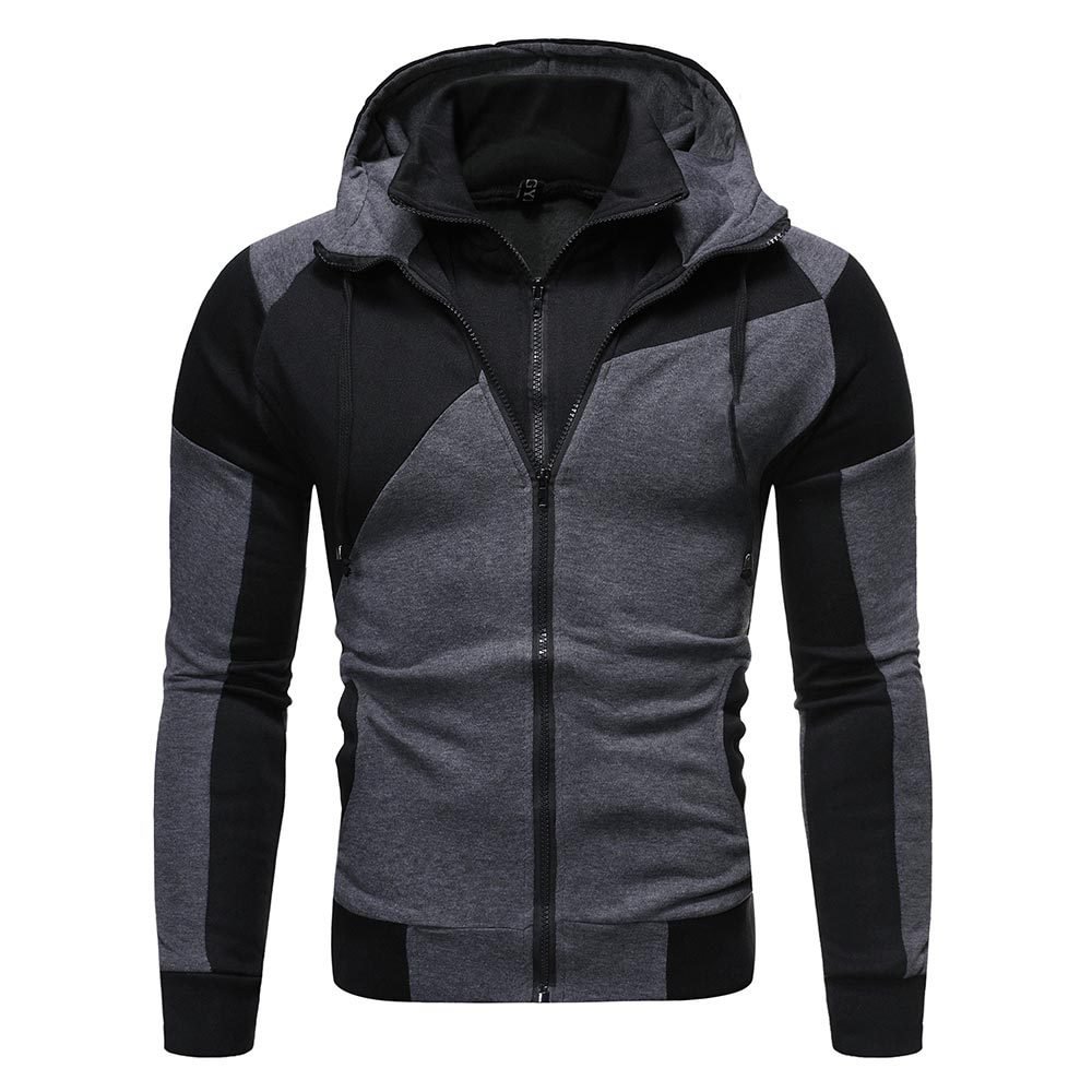 Men's outdoor color matching hoodie / [viawink] /