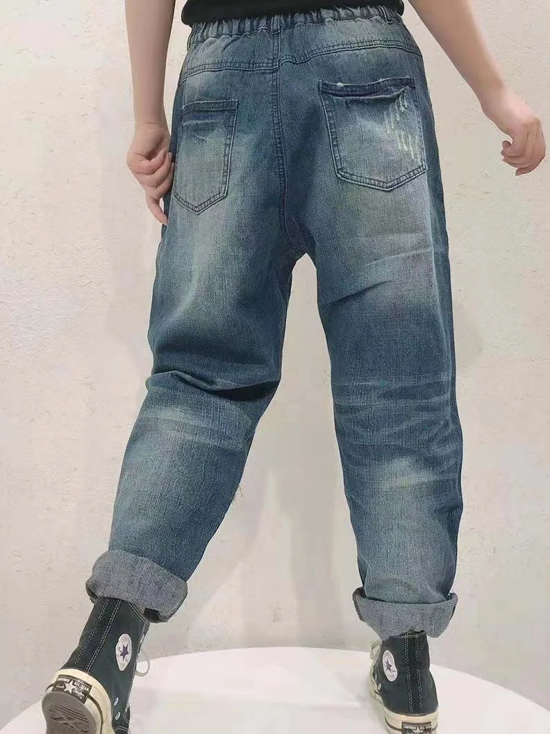 Women Half Sleeve V-neck Solid Color Dress