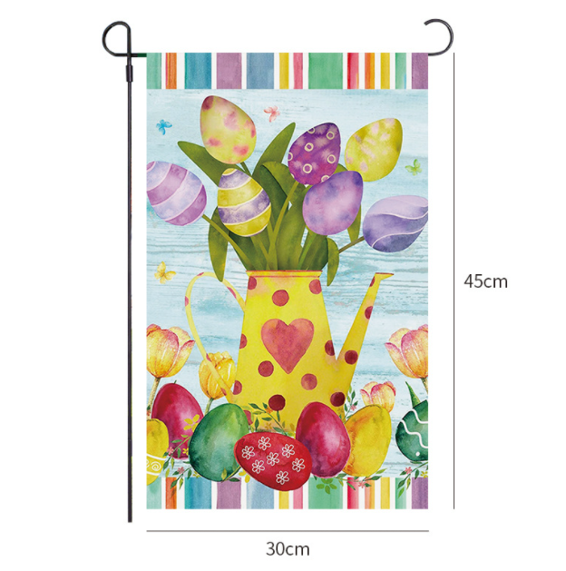 Happy Easter Garden Flag Bunny