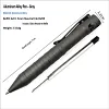 Bolt-operated tactical pen, titanium alloy push-button sign pen, EDC portable business metal pen