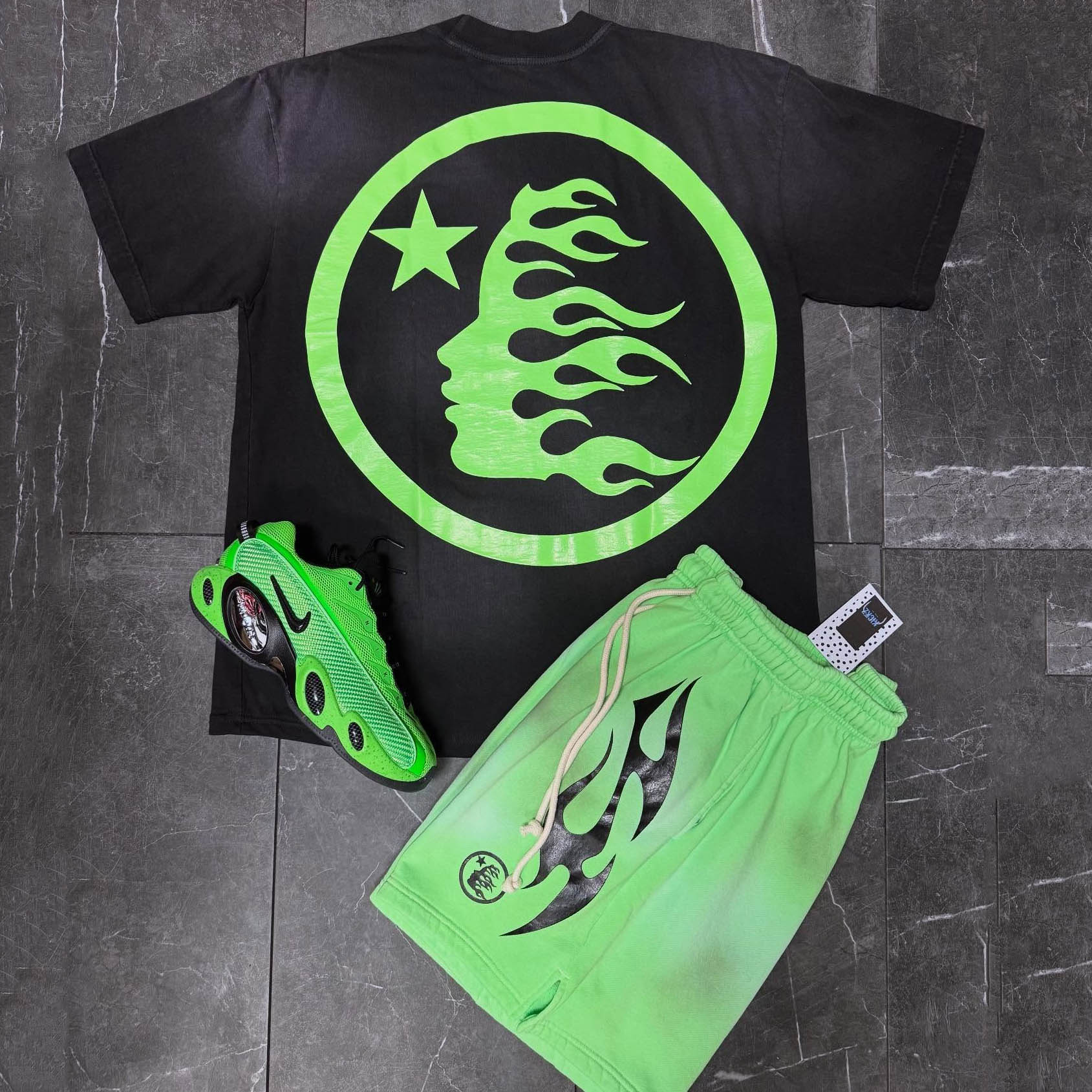Hellstar Sports Logo T-Shirt And Shorts Co-Ord
