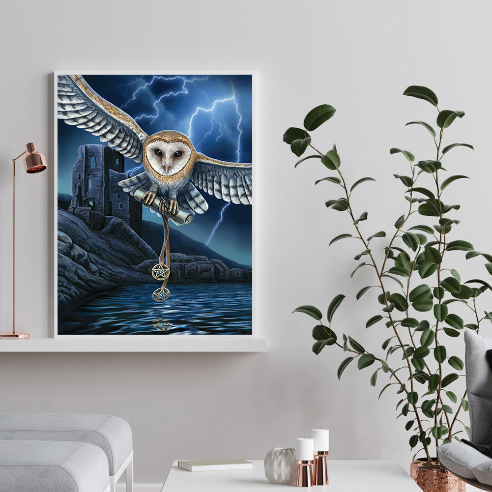 

(Multi-Size) Tree Owl - Round/Square Drill Diamond Painting - 30*40CM, Round diamond 40*50cm, 501 Original