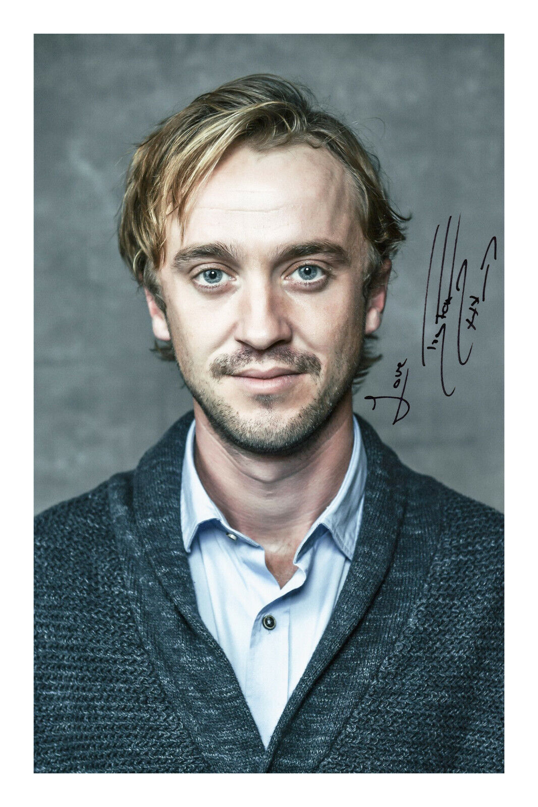 Tom Felton Draco Malfoy Signed A4 Photo Poster painting Print Harry Potter Autograph Thomas