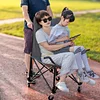 Outdoor folding chair wheelchair multifunctional portable stool sightseeing trolley chair foldable mobile travel trolley