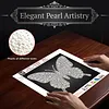 DIY Pearl Painting Butterfly for Home Wall Decor(25x25cm)