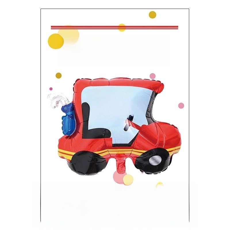 Birthday Cartoon Style Cute Car Airplane Aluminum Film Indoor Party Balloons
