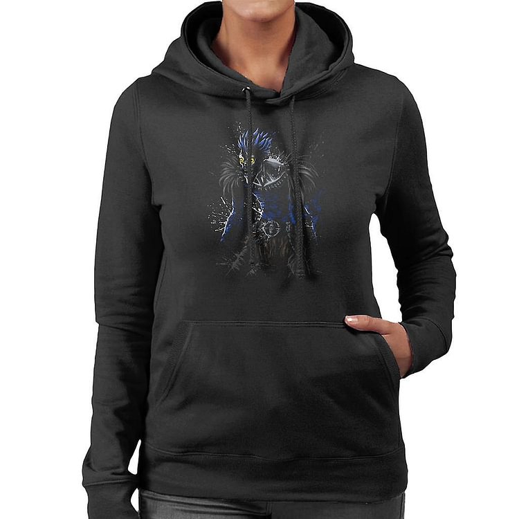 Death Note Ryuk Paint Splatter Women's Hooded Sweatshirt