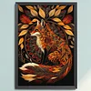 Autumn Leaf Fox-Full Embroidery 3 Strands 11CT Stamped Cross Stitch-40*60CM-Large Size