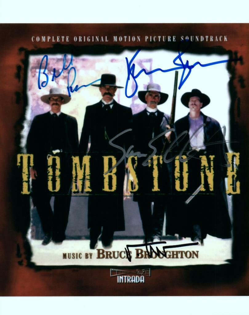 Tombstone Kurt Rusell Kilmer Paxton +1 signed 8x10 Photo Poster painting autographed Picture