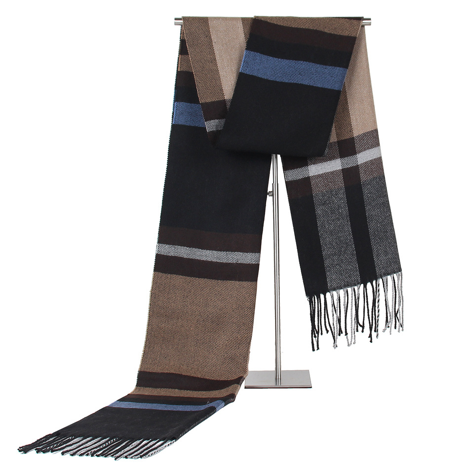 Men's autumn and winter cashmere scarf 014