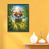 (Big Size) Swimming Dog - 11CT Stamped Cross Stitch 50*65cm/19.69*25.59in