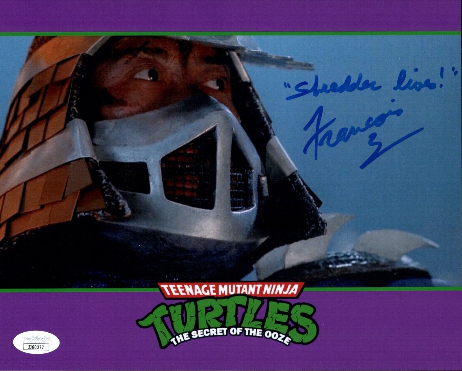 FRANCOIS CHAU Signed SHREDDER TEENAGE MUTANT NINJA TURTLES 8x10 Photo Poster painting JSA COA