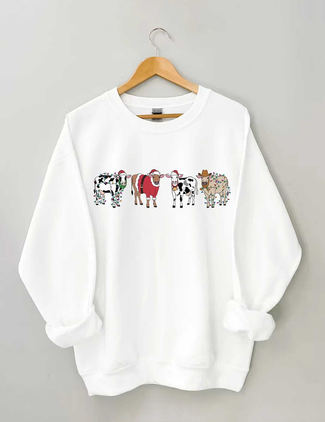 Cow Lover Christmas Sweatshirt