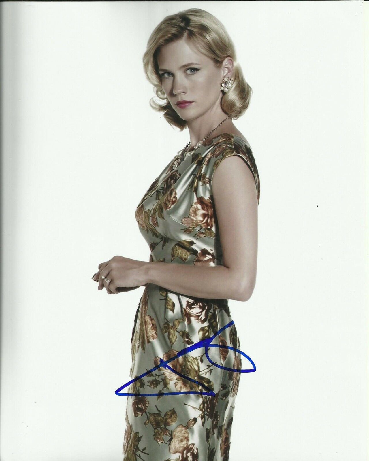 JANUARY JONES SIGNED SEXY MAD MEN Photo Poster painting UACC REG 242 (3)