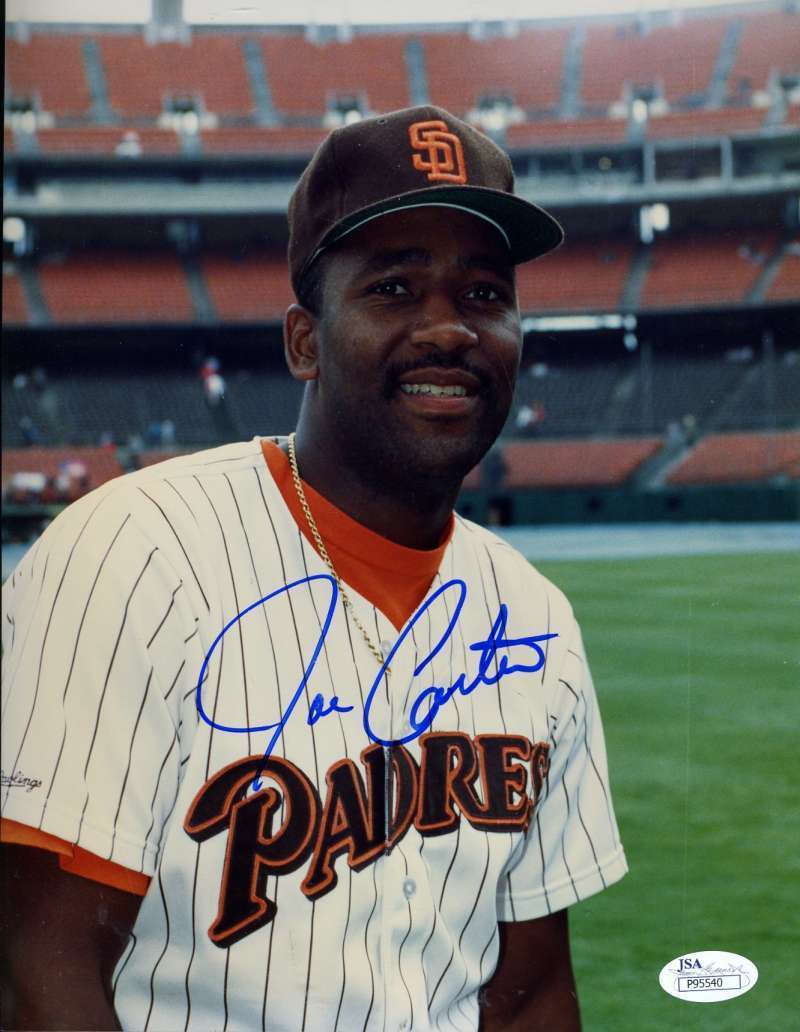 Joe Carter Jsa Cert Coa Signed 1/1 Original Image 8x10 Photo Poster painting Authentic Autograph